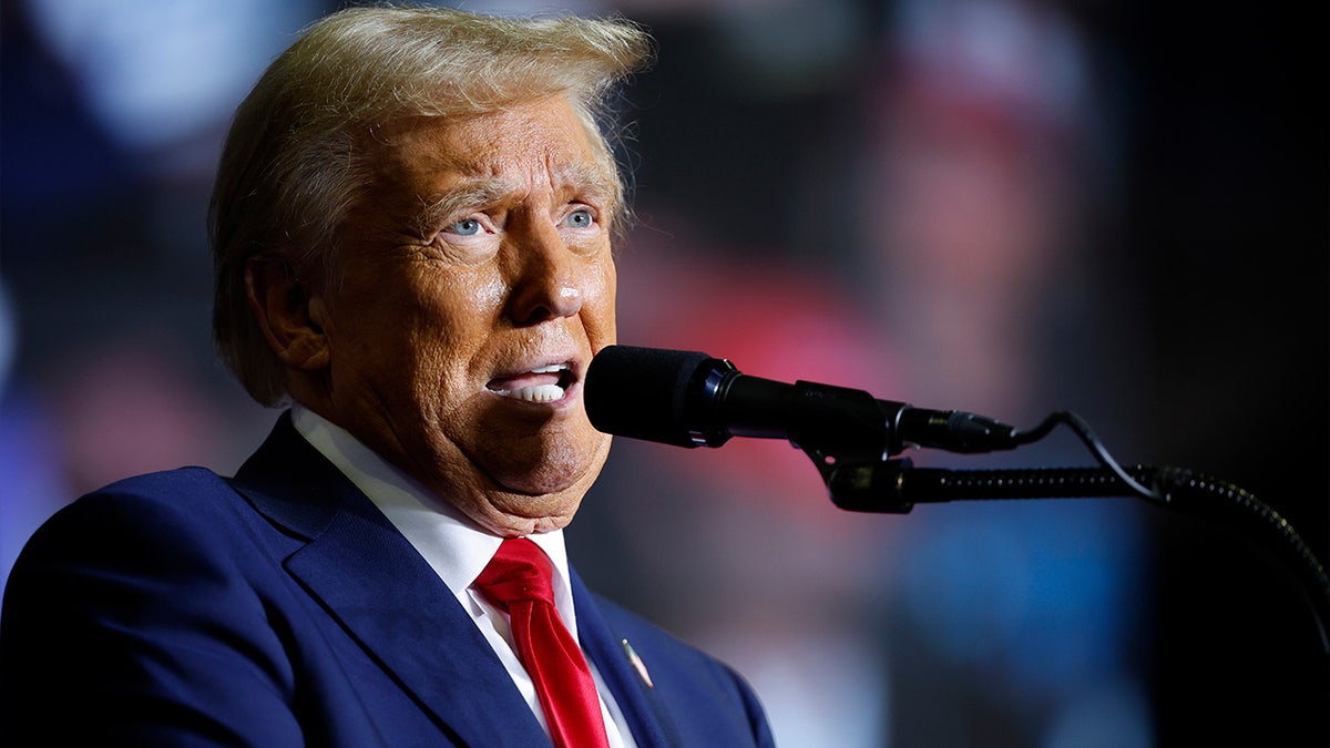 Donald Trump speaking in Allentown, Pennsylvania