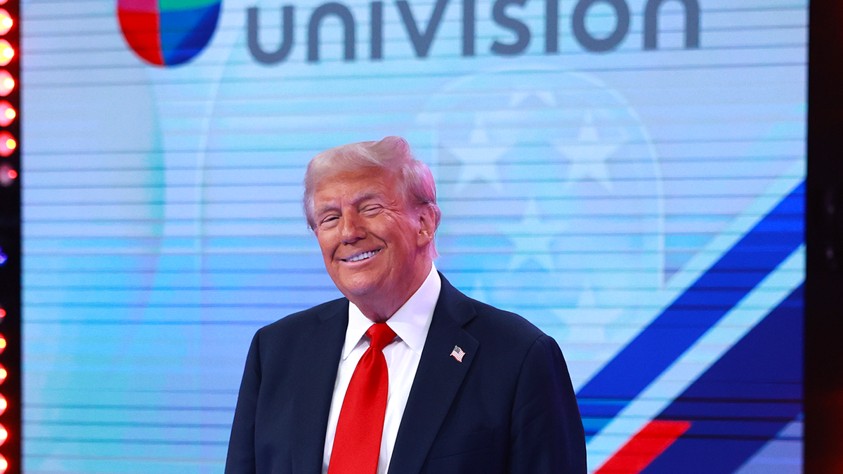 Donald Trump está sorrindo