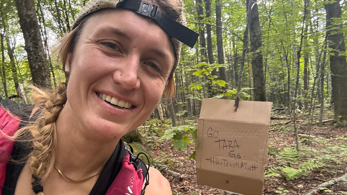 Woman hiking Appalachian Trail