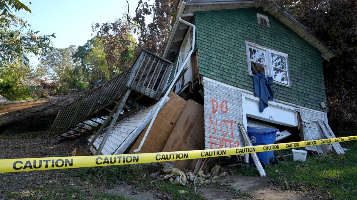 Hurricane helene house