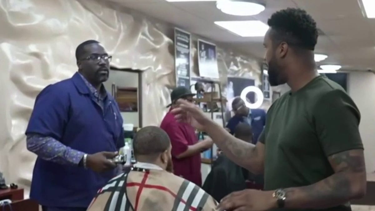 Barbershop voters Lawrence Jones