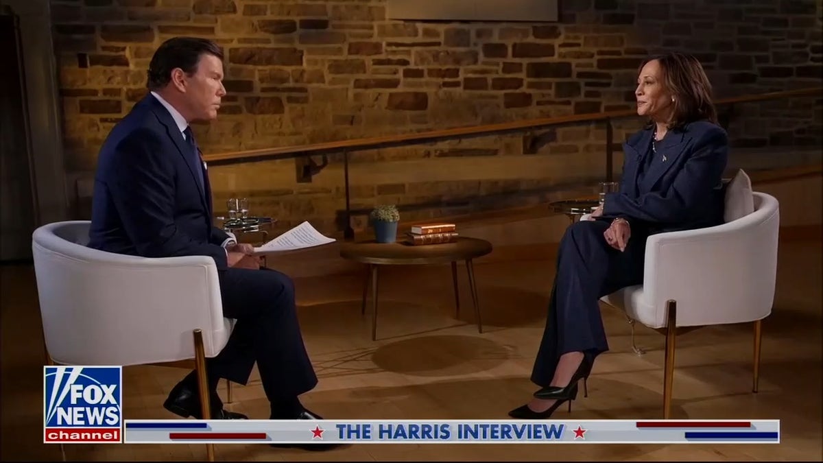 vice-presidente Kamala Harris e Bret Baier