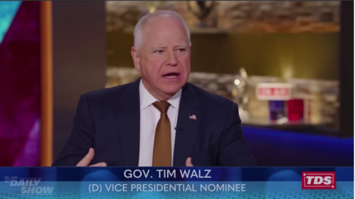 Tim Walz connected Daily Show