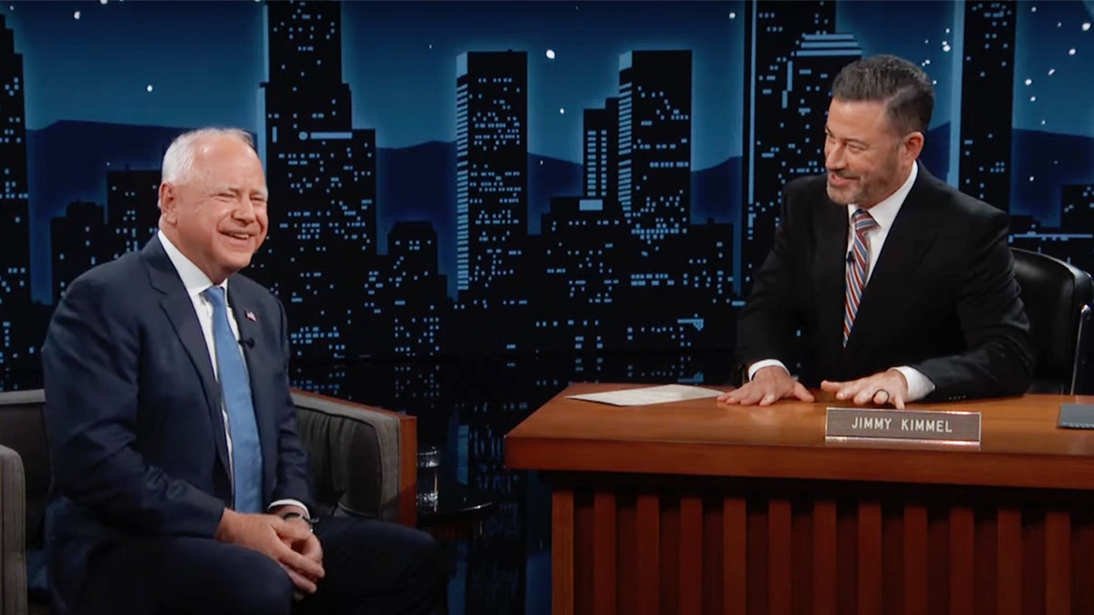 Tim Walz connected Jimmy Kimmel Live