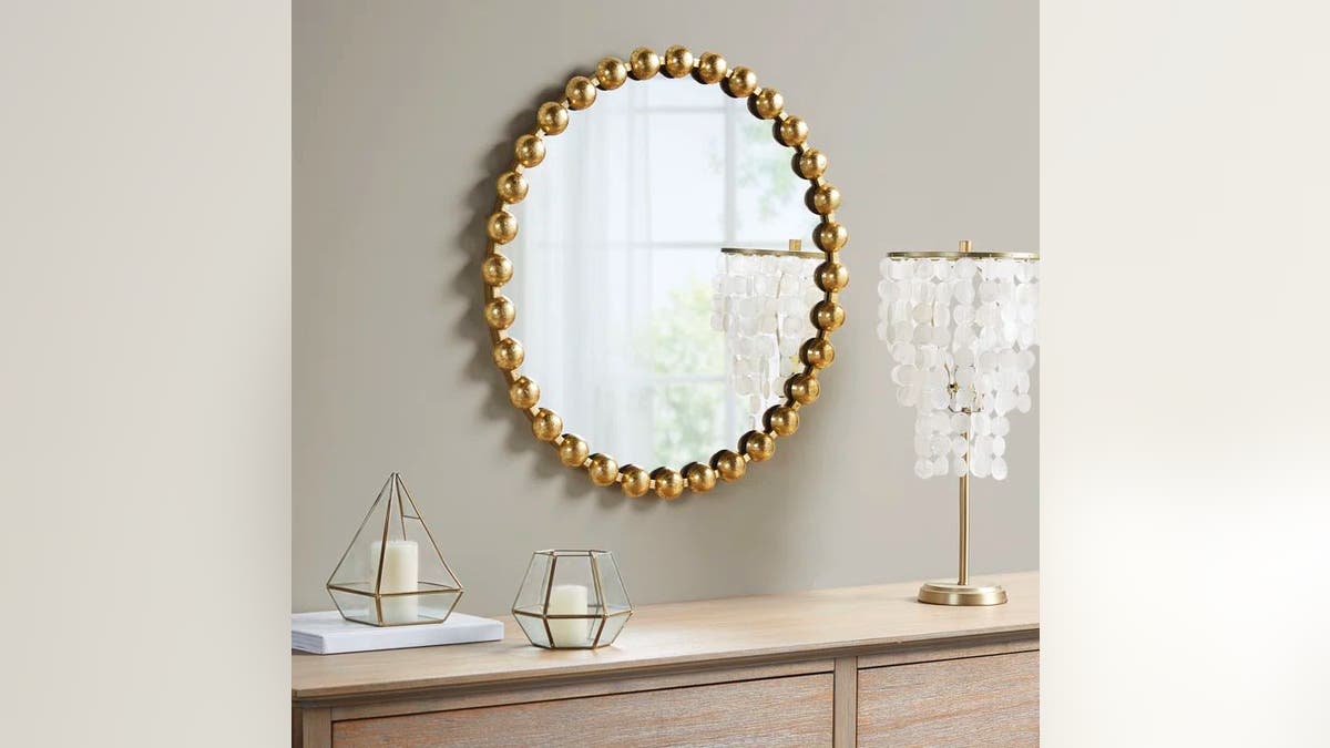 Add immoderate glamour to your surviving abstraction pinch this beaded mirror.