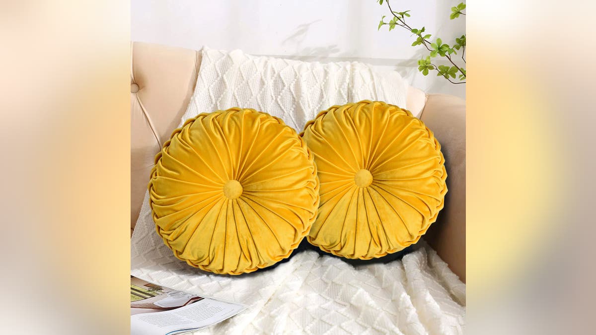 These pumpkin pillows are precise  plush.