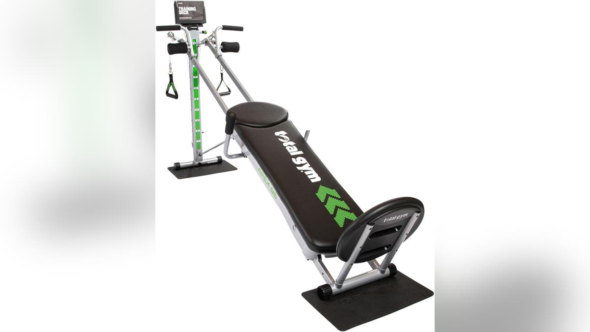 Get a total body workout with the APEX home gym system.