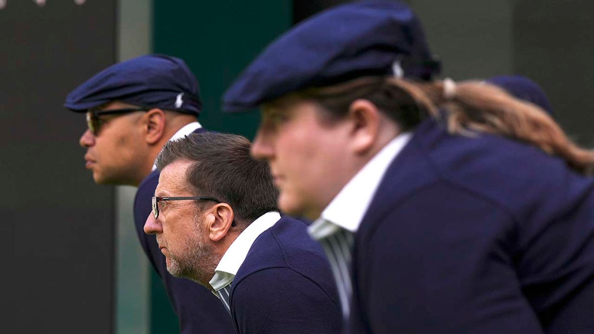 Line Judges look   on