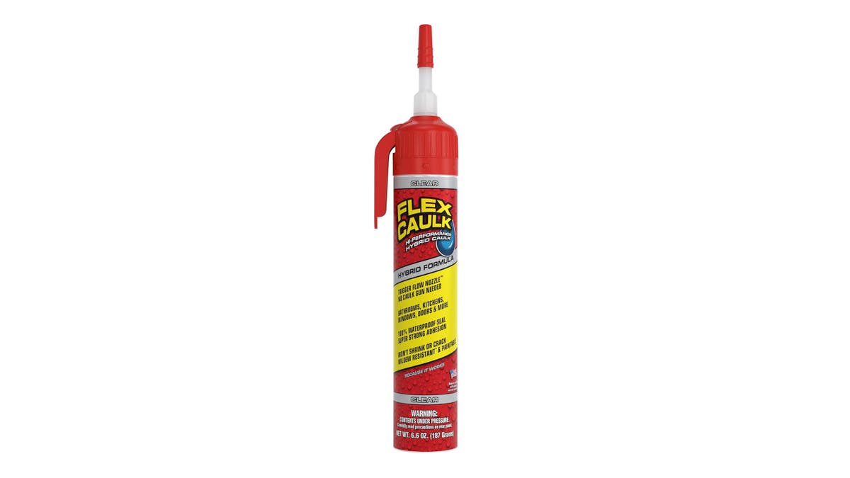 This easy-to-use caulk seals up air pockets.