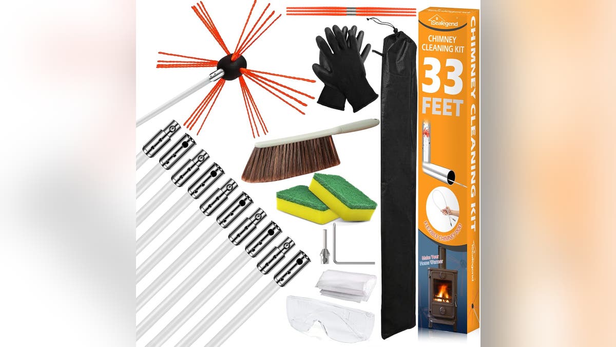 Use this kit to clean your chimney.