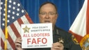 Florida sheriff terrifies would-be looters with strong message: 'We don't fool around here'