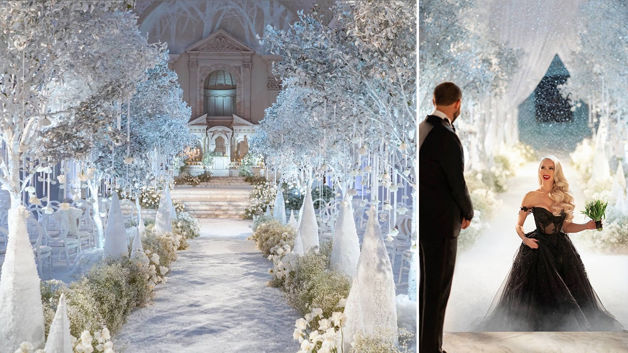 sachin and babi light blue dress Winter wedding color palette will transform your big day into a whimsical  wonderland