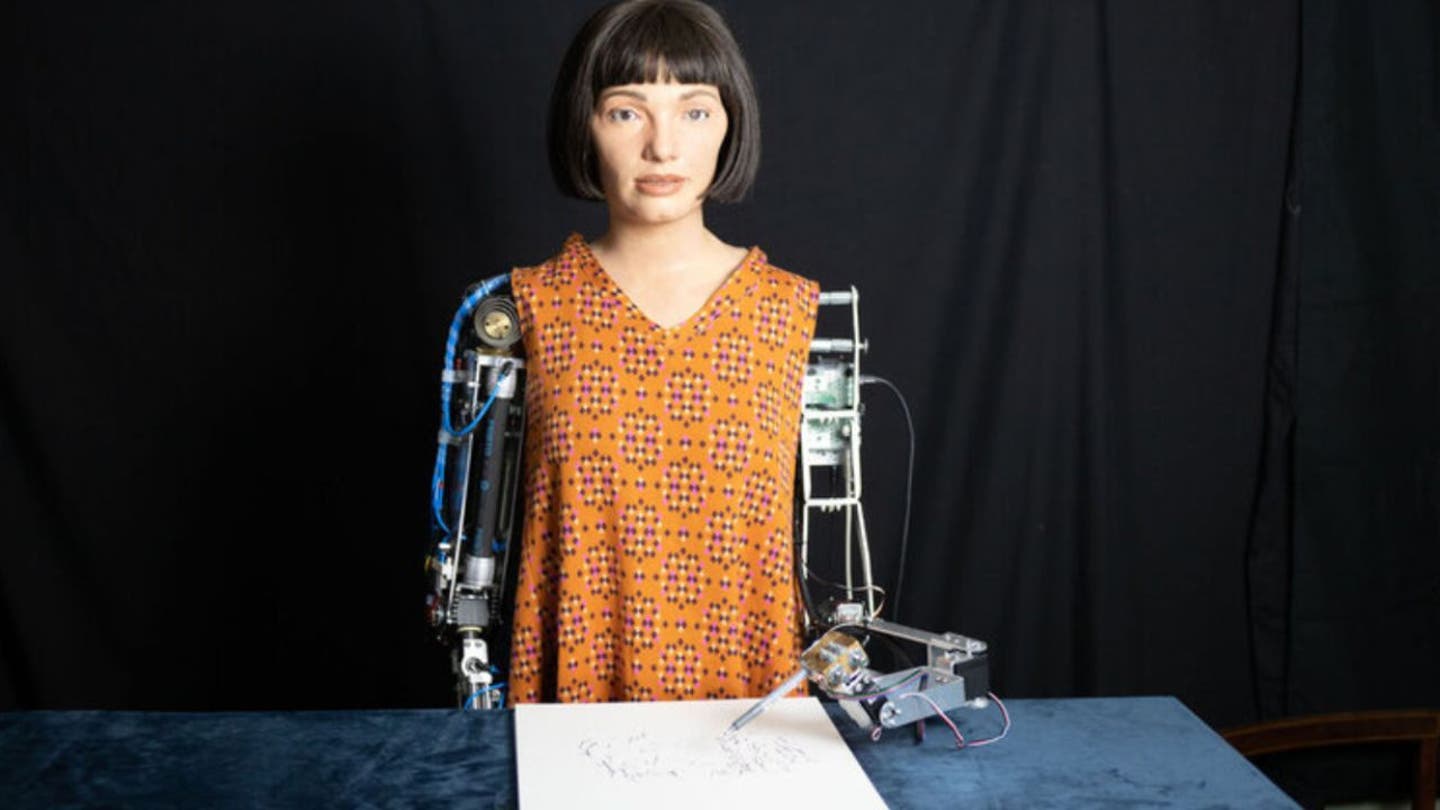 1 would you buy art from the worlds first humanoid robot artist