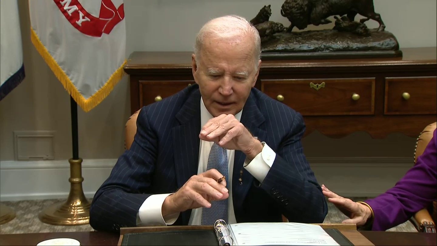 President Biden Slips Up Again, Calls Vice President Harris 'President' During Hurricane Briefing