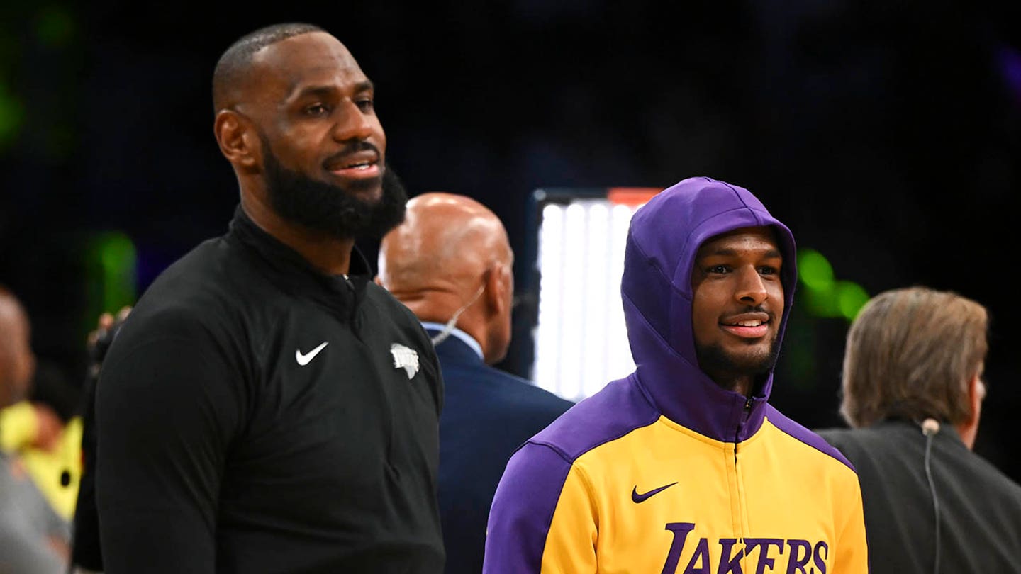 LeBron and Bronny Make History as First Father-Son Duo in the NBA