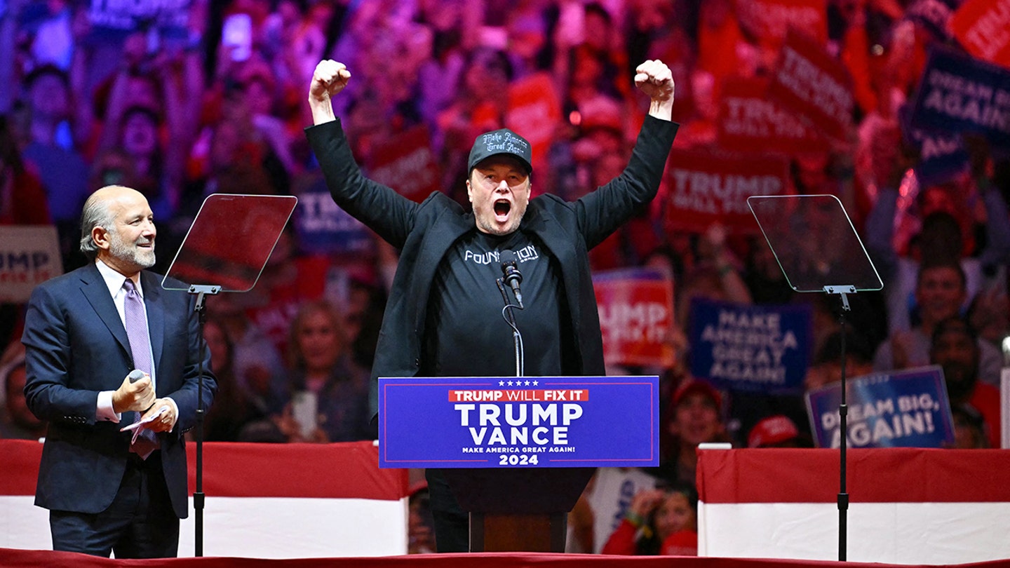 Elon Musk's Dark Gothic MAGA Look at Trump Rally