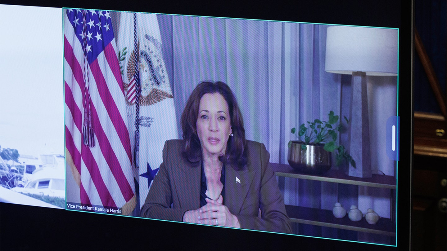 kamala harris teleconference white house hurricane update