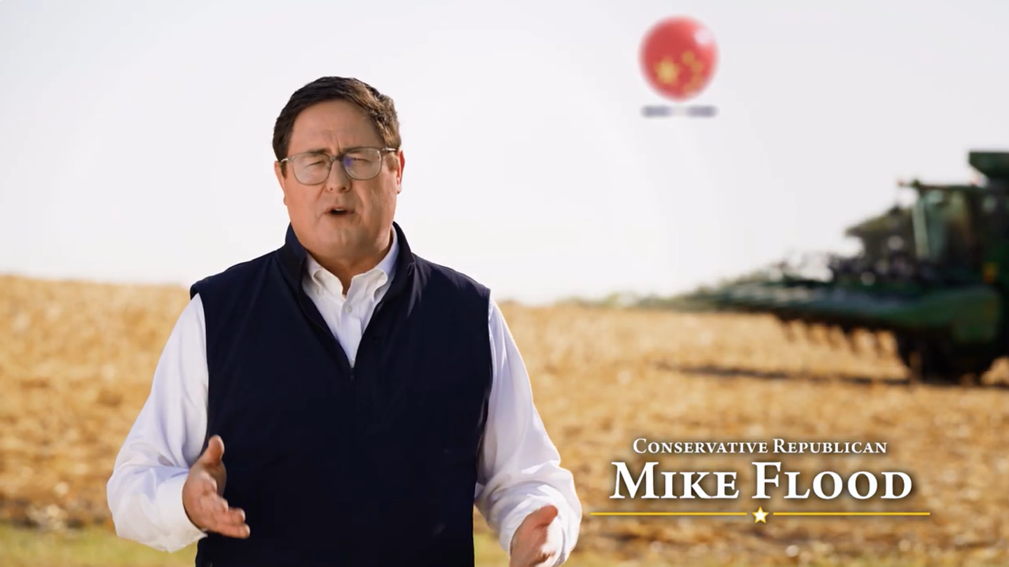 Republican Congressman Airs Ad Depicting Himself Shooting Down Chinese Spy Balloon