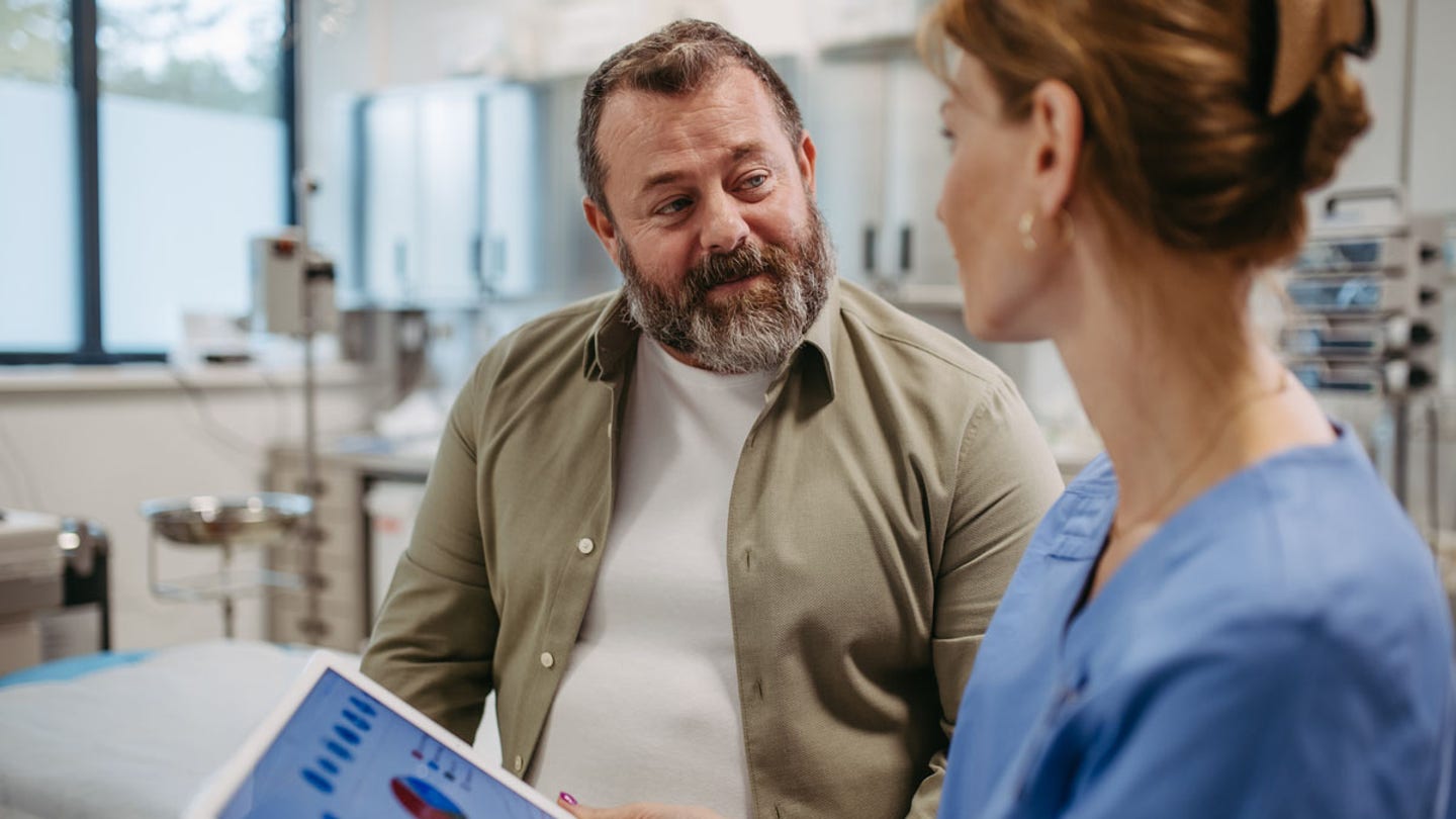 overweight patient at doctor