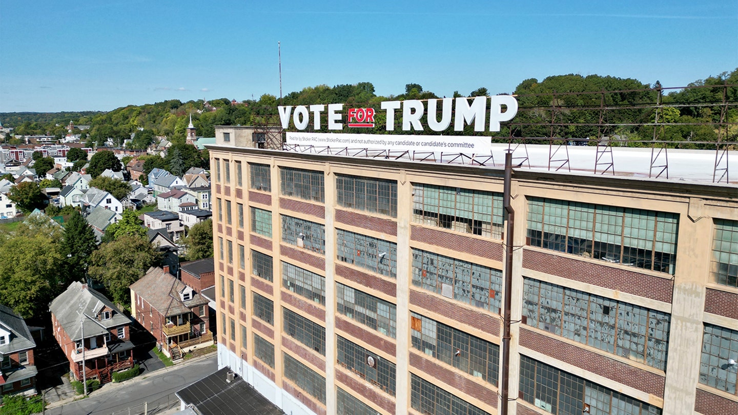 sticker mule vote for trump sign