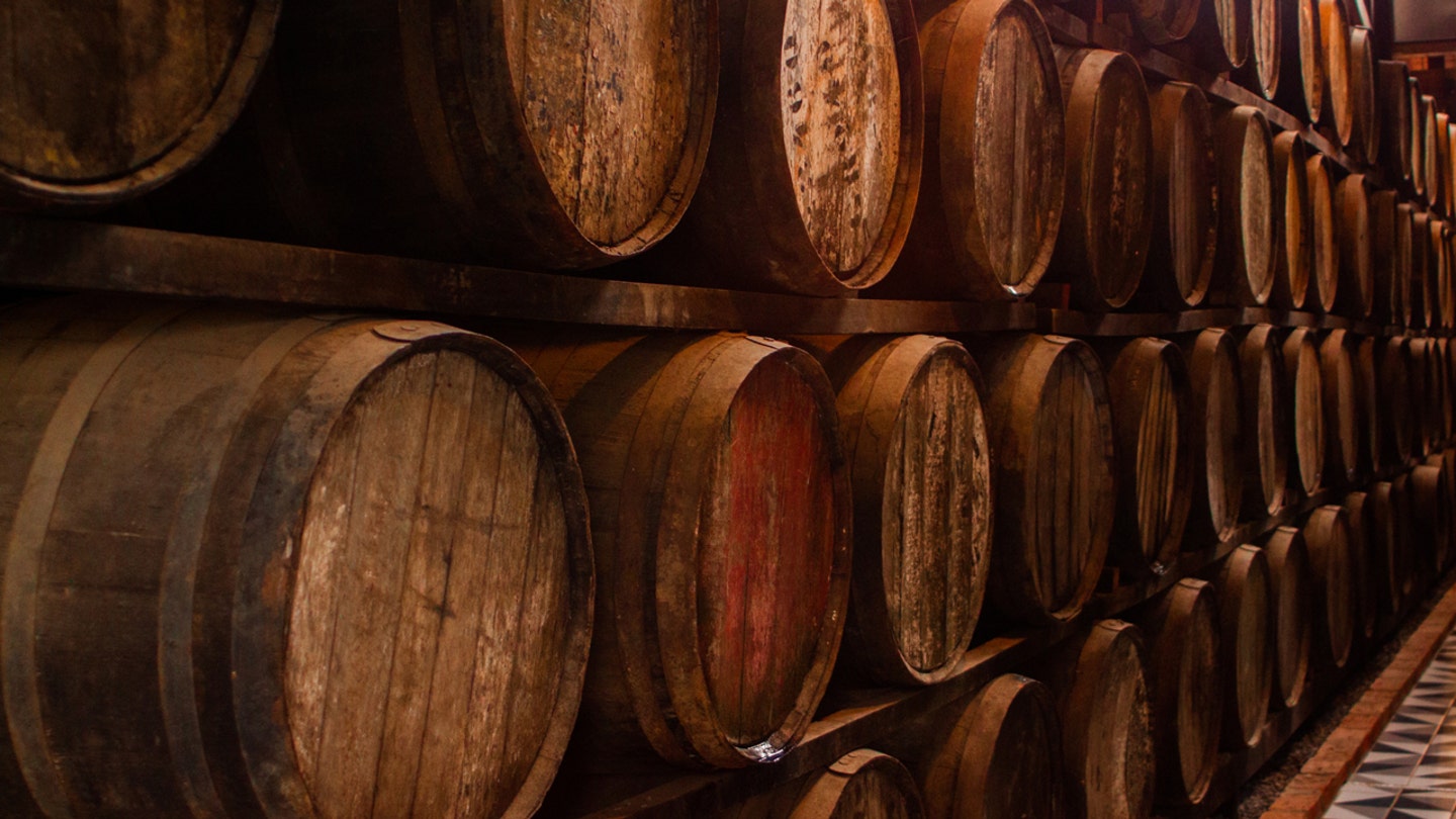 wine barrels