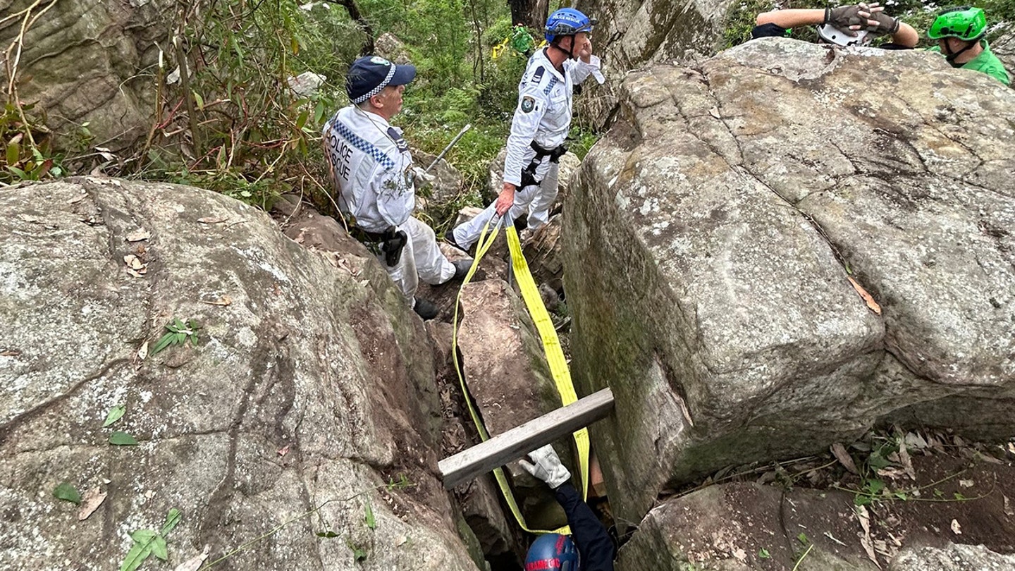 Australian Woman Miraculously Freed After Spending Seven Hours Trapped Upside Down Between Boulders