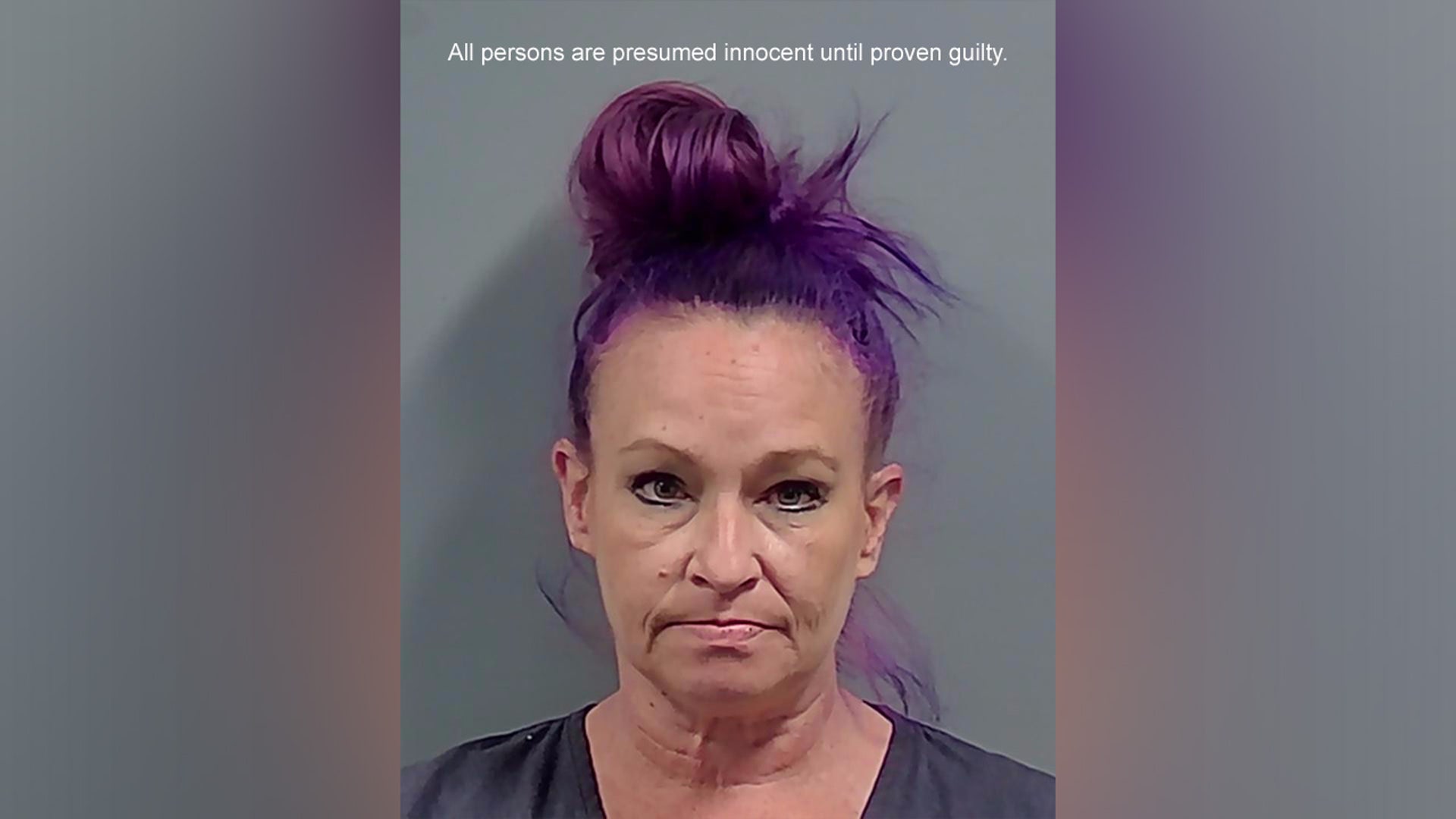 A mugshot of Jennifer Bourgeois