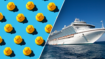 Los pasajeros de cruceros se vuelven locos escondiendo patos de goma en los barcos en un juego viral de escondite