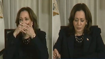 VP Harris covers mouth, says ‘it’s a live broadcast’ after stumbling through Hurricane Milton speech