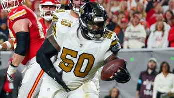 Saints' Khalen Saunders, brother of Taylor Swift backup dancer, records 1st career interception vs Chiefs