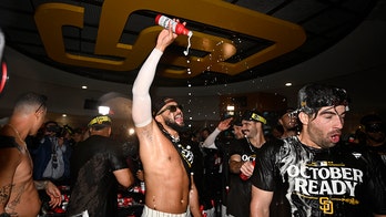 Padres' Fernando Tatis Jr. dances shirtless in locker room celebration after winning wild-card series