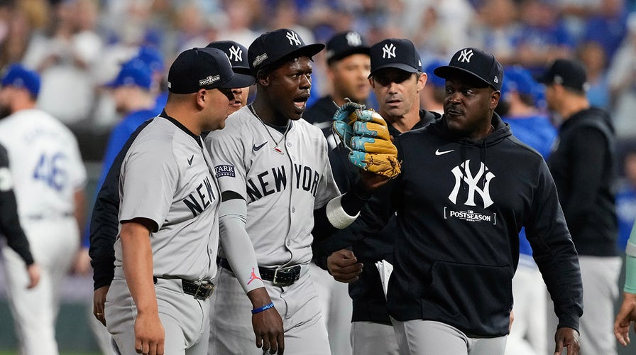 Benches clear in Yankees-Royals ALDS game after hard tag; New York