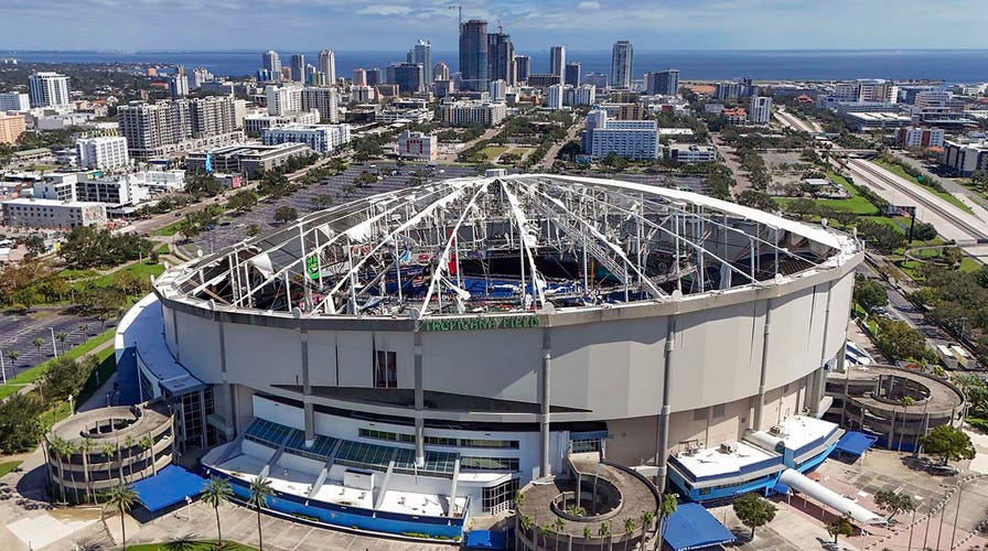 Tropicana Field roof damaged as Hurricane Milton makes landfall