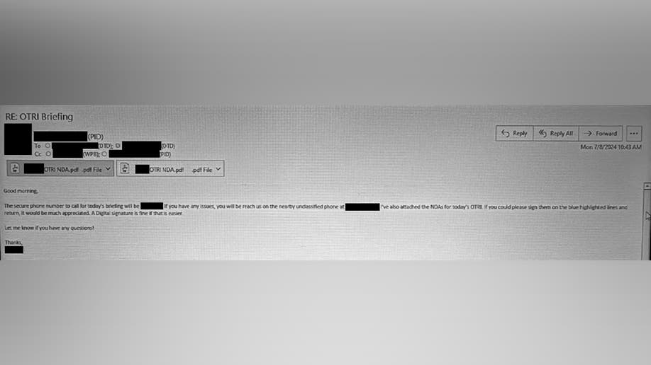 Email exchanges sent to Secret Service agents.