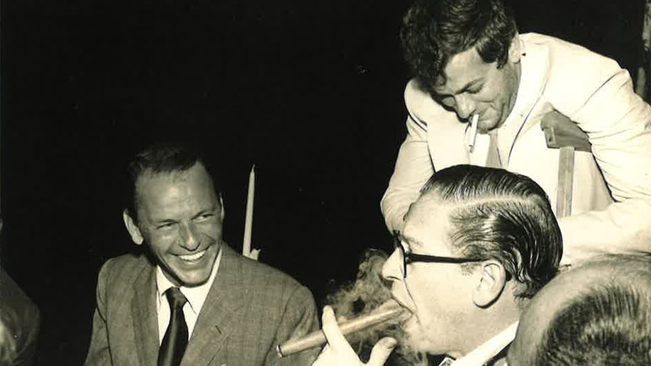 Milton Berle, Tony Curtis and Frank Sinatra 