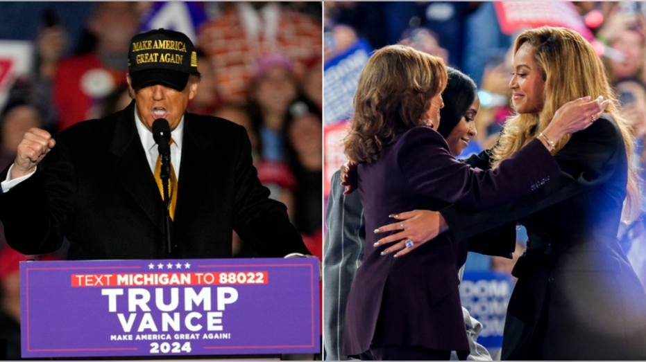 Trump blasts Harris at Michigan rally for 'partying' while a 'war' is 'going on': 'Nobody's in charge'