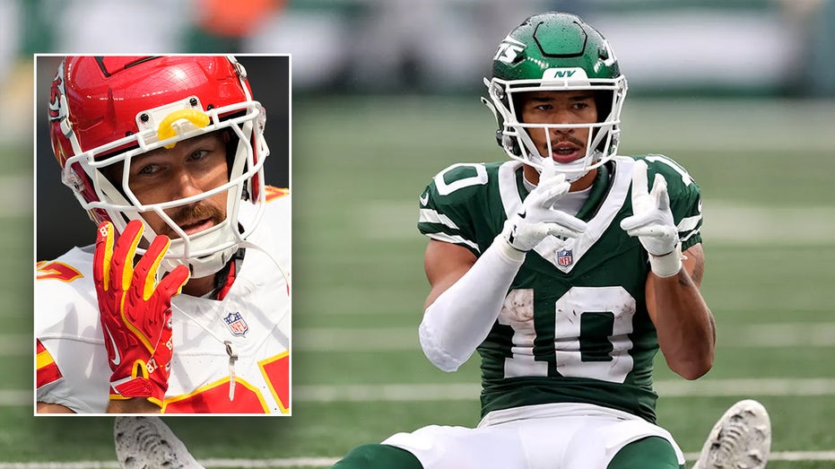 Travis Kelce jokingly references ‘Second Amendment’ in defense of Jets player’s finger gun celebration thumbnail