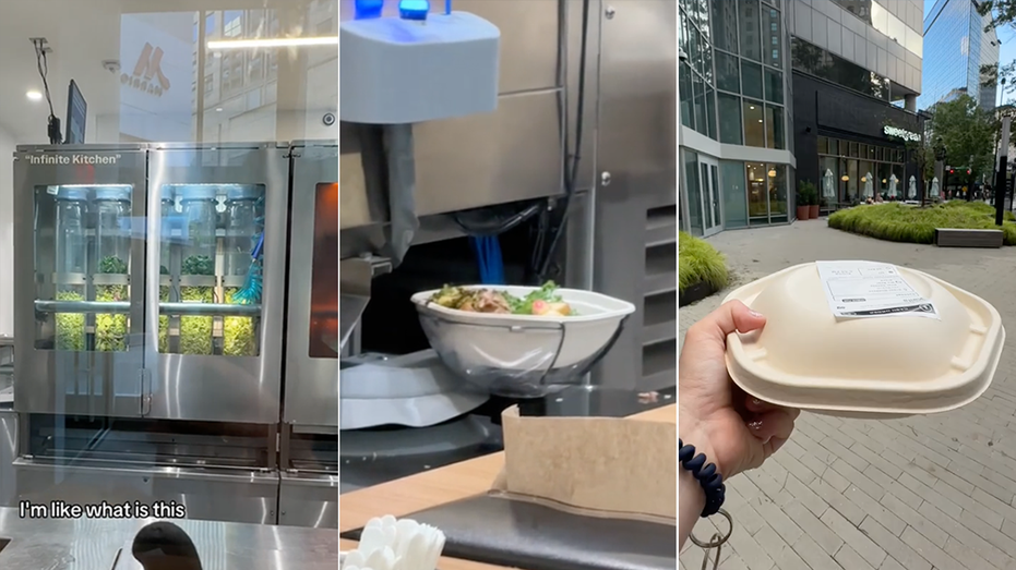 TikTok video at fast-food restaurant shows how speedy machine makes salad bowl in no time