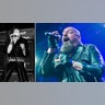 side by side photos of young Paul Di'Anno and recent Paul Di'Anno