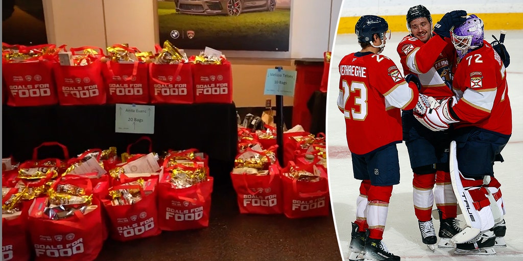 Food in focus as NHL team helps feed hungry residents through goals scored