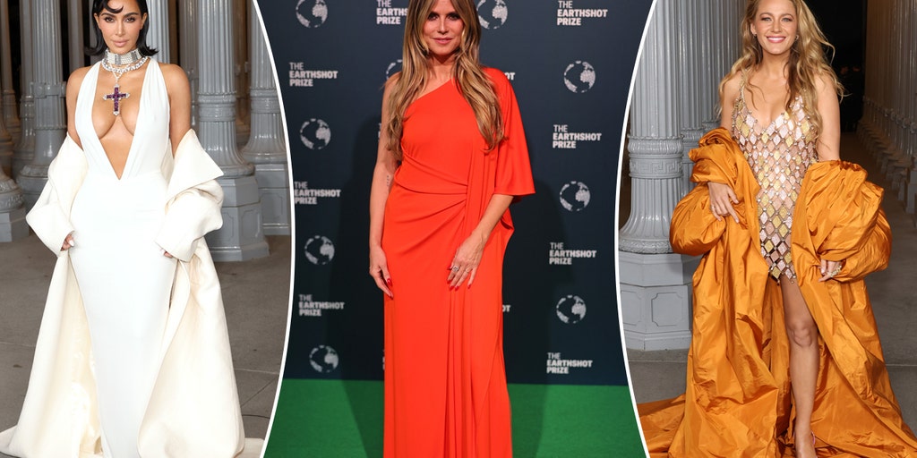 open lace back dress Orange Kim Kardashian (Kim K) V Neck Satin Dress Mermaid Prom Celebrit –  Hoprom main image 0