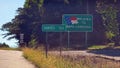 US-64 enters North Carolina from Tennessee near Hothouse, as a sign denotes the long drive across the state to the Outer Banks. - Fox News