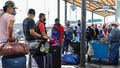 Temporary agricultural workers with H-2A work visas wait in line to cross the San Ysidro Port of Entry on their way to seasonal jobs in the United States on March 22, 2022 in Tijuana, Mexico. - Fox News