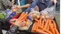 Volunteers at the food pantry in Hells Kitchen, New York City sorting and distributing donated fruits and vegetables to members of the community free of charge. (Photo by: Deb Cohn-Orbach/UCG/Universal Images Group via Getty Images) - Fox News