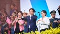 Lai Ching-te, Taiwan's president, center, and his wife Wu Mei-Ju, left, with Hsiao Bi-khim, vice president, during his inauguration ceremony at the Presidential Palace in Taipei, Taiwan, on Monday, May 20, 2024. Lai urged China to stop its intimidation of the democratic island, comments aimed at calming a dispute at the heart of a geopolitical rivalry involving the world's two biggest powers. Photographer: An Rong Xu/Bloomberg via Getty Images - Fox News