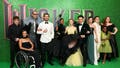 LONDON, ENGLAND - NOVEMBER 18: (L to R) Ethan Slater, Marissa Bode, Jeff Goldblum, Jonathan Bailey, Cynthia Erivo, Ariana Grande, Jon M. Chu, Michelle Yeoh, Bowen Yang, guest and Bronwyn James attend the European Premiere of "Wicked: Part One" at The Royal Festival Hall on November 18, 2024 in London, England. (Photo by Max Cisotti/Dave Benett/WireImage) - Fox News