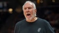 San Antonio Spurs head coach Gregg Popovich reacts after a call by the official, during the second half of an NBA basketball game, Thursday, Oct. 31, 2024, in Salt Lake City. - Fox News