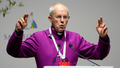 Archbishop of Canterbury Justin Welby delivers his speech at a interreligious meeting, in Rome on Oct. 6, 2021. - Fox News