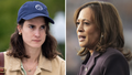 Rep. Marie Gluesenkamp Perez, D-Wash., left, and Vice President Kamala Harris. - Fox News