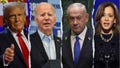 Photo split showing President-elect Trump, President Biden, Prime Minister Netanyahu and Vice President Harris.
Photos: Reuters. - Fox News